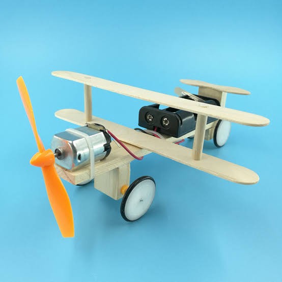 Children DIY STEM technology small electric planes student science experiments toy DIY  STEM children's toy materials