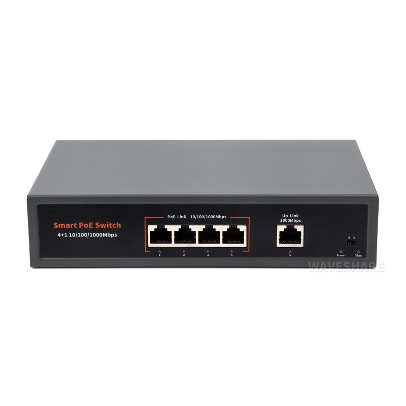 Waveshare 30-Channel Ethernet Relay Module - Modbus RTU/TCP With PoE, Industrial Rail Mount