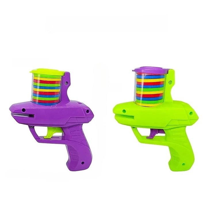 Unisex Plastic Flying Disc Shooter Gun Toy | Outdoor Game for Kids