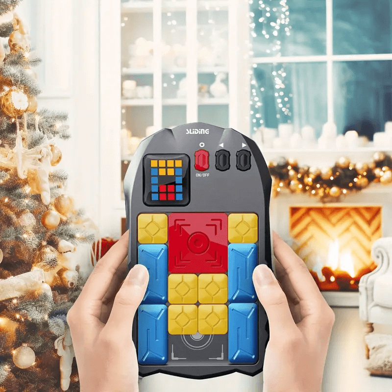 Montessori Early Education LCD Puzzle Game Machine for Kids  Huarong Road Thinking & Cognitive Development Toy