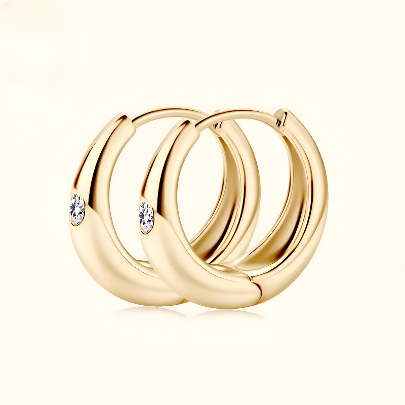 S925 Silver Inlaid Moissanite Earrings Elegant Jewelry for Women with Sparkling Brilliant Cut Stones