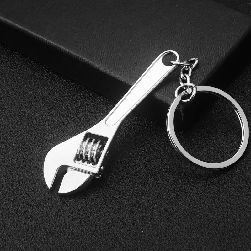 Mini Metal Wrench Keychain Pendant Creative Car Accessory European and American Style Small Tool Gift