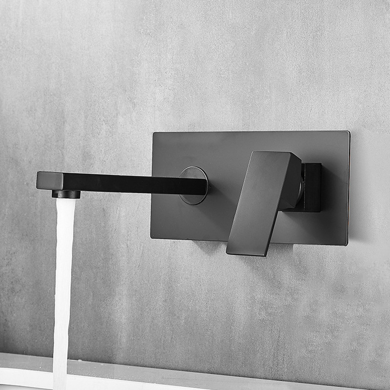 Concealed Wall Mounted Hot and Cold Basin Bathtub Faucet