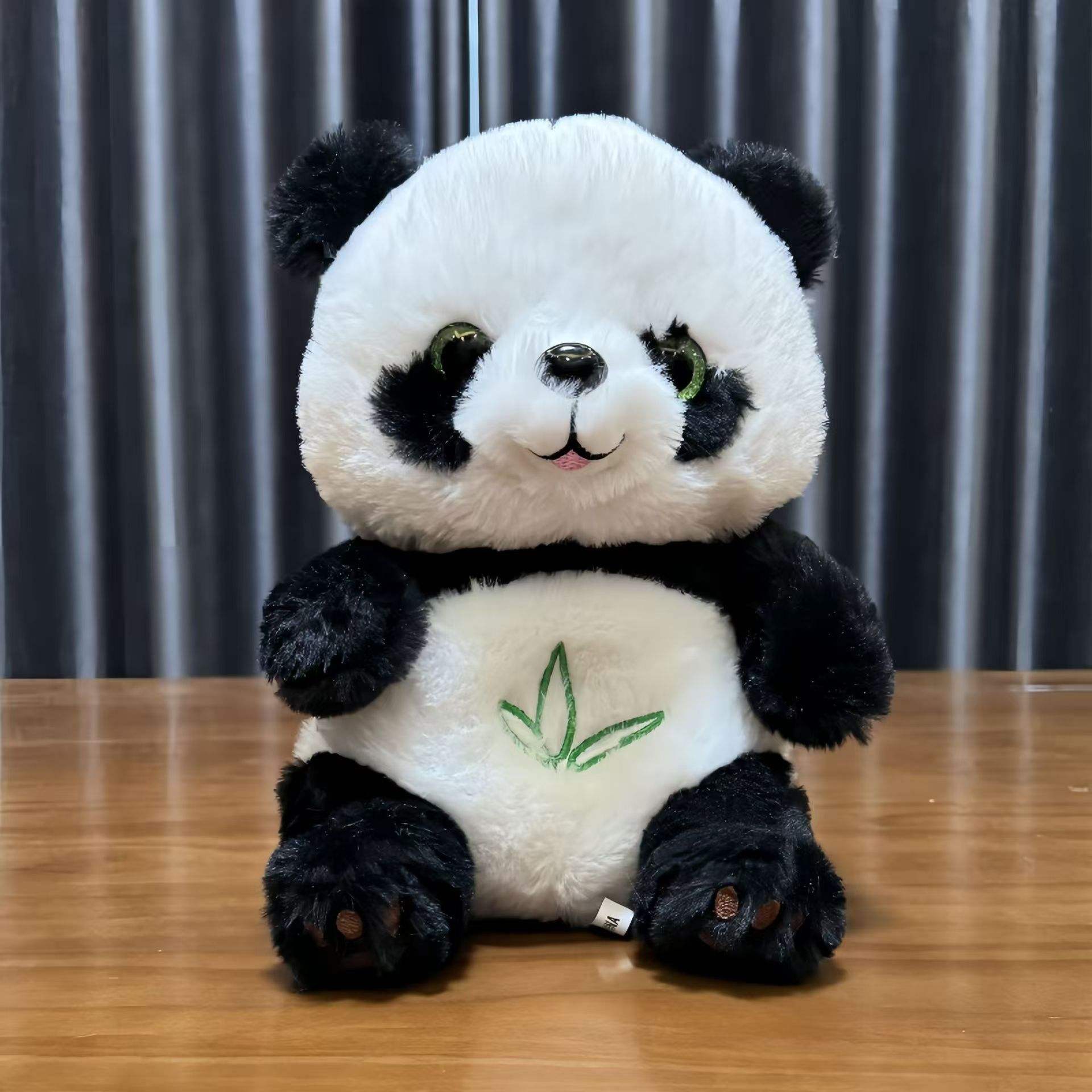 Luminous Giant Panda Plush Toy with Light and Music Simulation Soothing Sleep Gift for Students and Babies