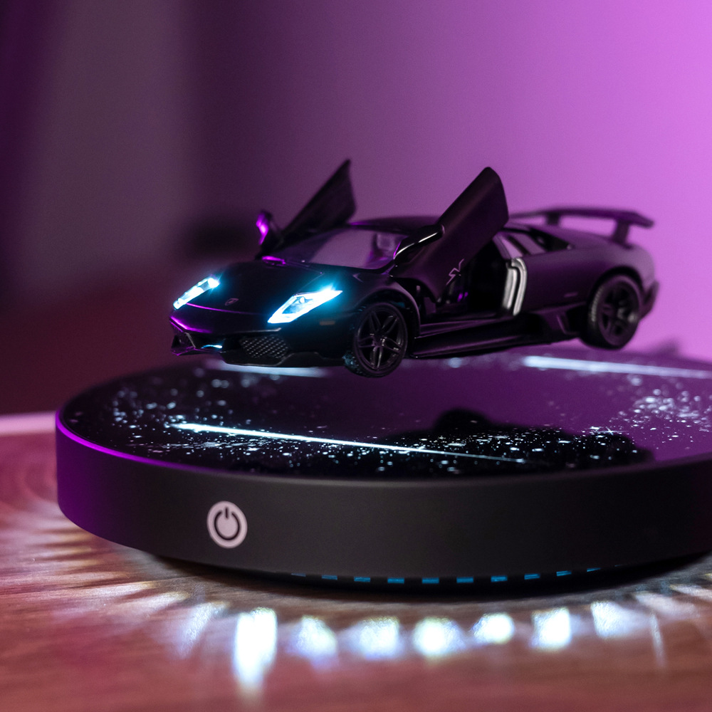Magnetic Floating Display Diecast Car Model with LED Light Levitation Vehicle 1 36 Scale Toy Gift for Collectors Desk Decor Home Office Decoration