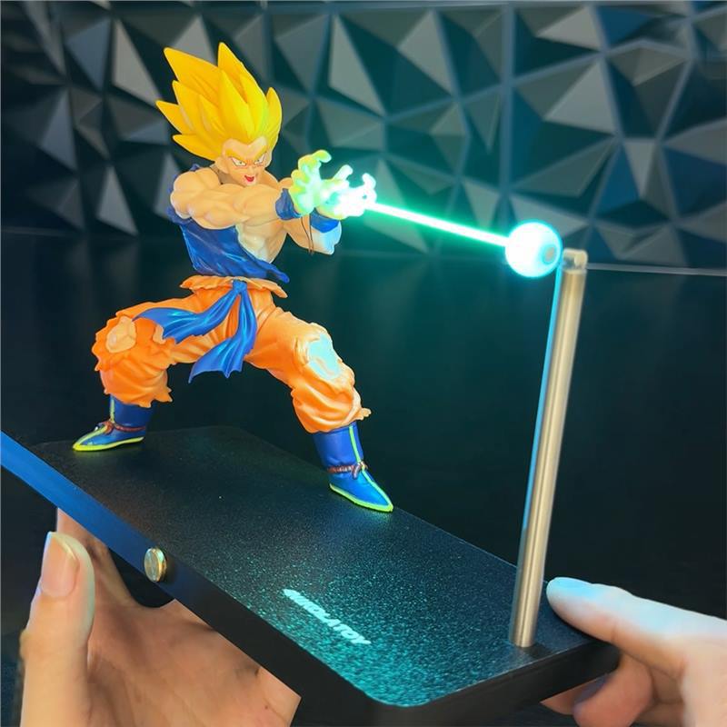NIKOLEROY Goku Kamehameha Suspension Night Light Hand Made Dragon Ball Gift