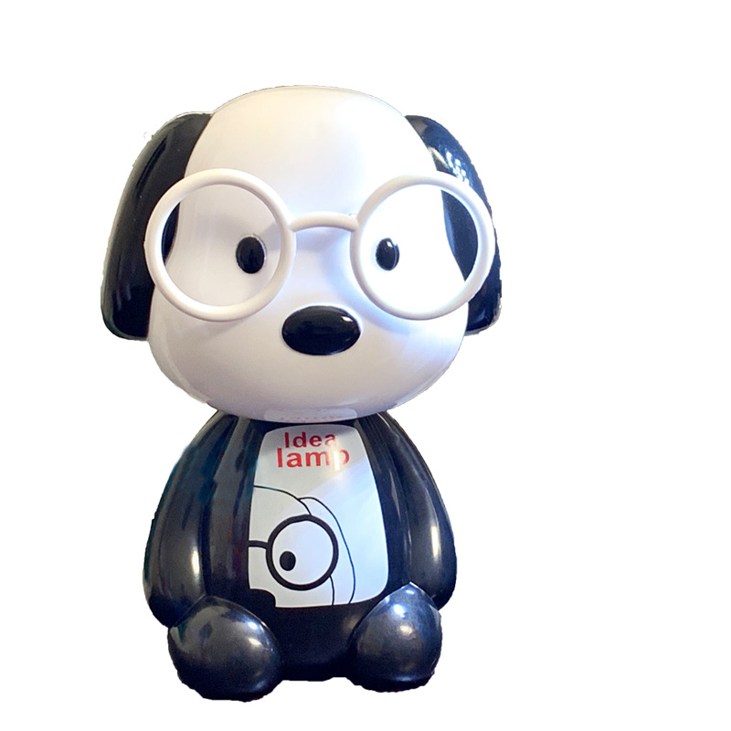 white cartoon LED charging table lamp student desktop learning book lamp folding stretch children's gift night lamp