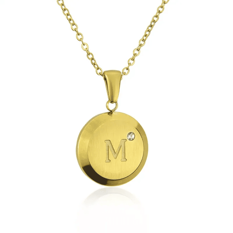 Elegant Gold Letter Pendant Necklace Personalized Alphabet Charm Jewellery for Women and Men Stylish and  Meaningful Gift for Casual wear Jewellery.