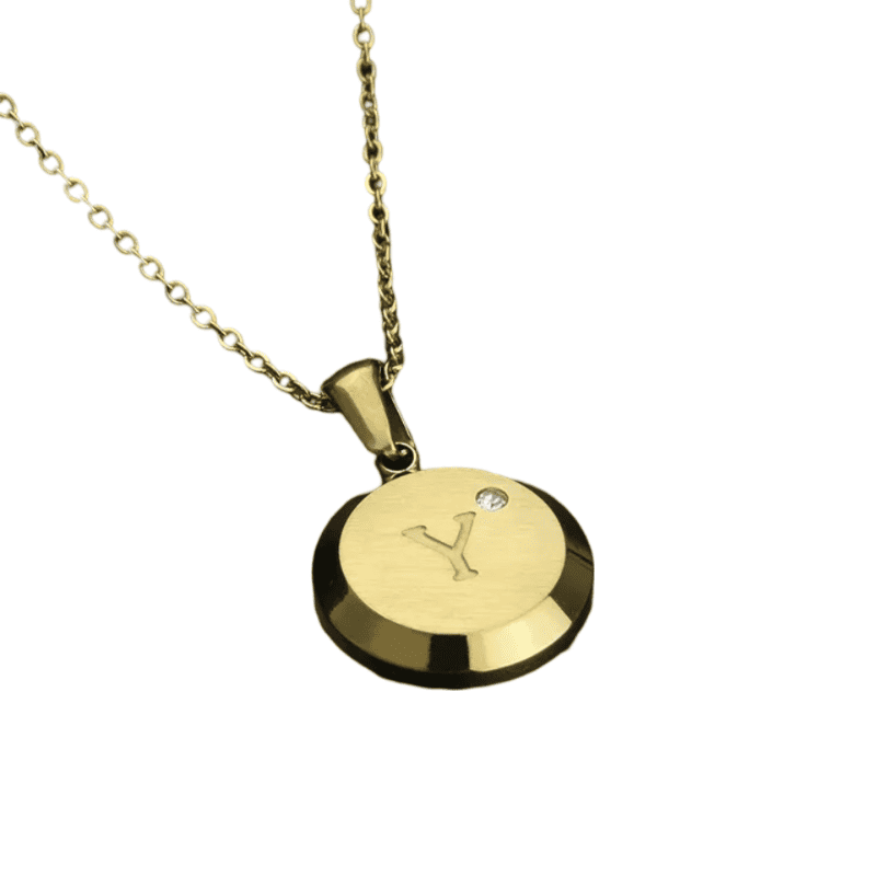 Elegant Gold Letter Pendant Necklace Personalized Alphabet Charm Jewellery for Women and Men Stylish and  Meaningful Gift for Casual wear Jewellery.