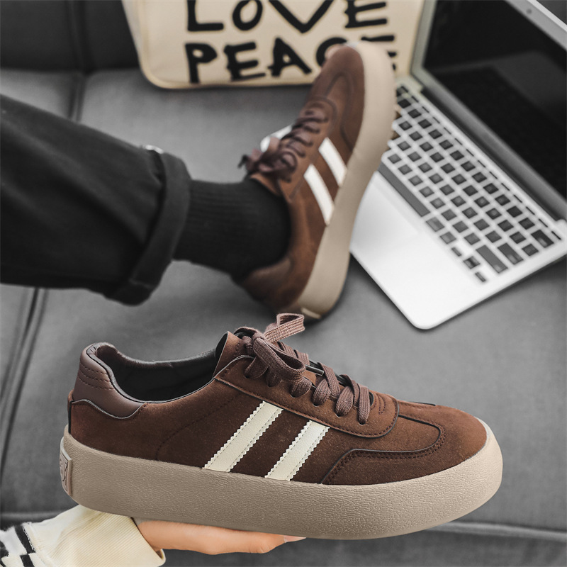 Men's German Training Shoes Thick Soled Classic Stitching Sneakers