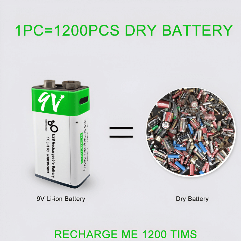 9V rechargeable battery