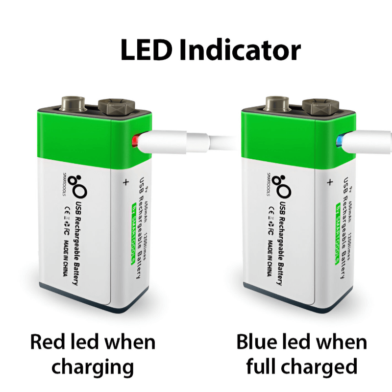 9V rechargeable battery