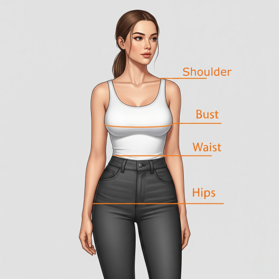 How to measure bust, waist, and hips
