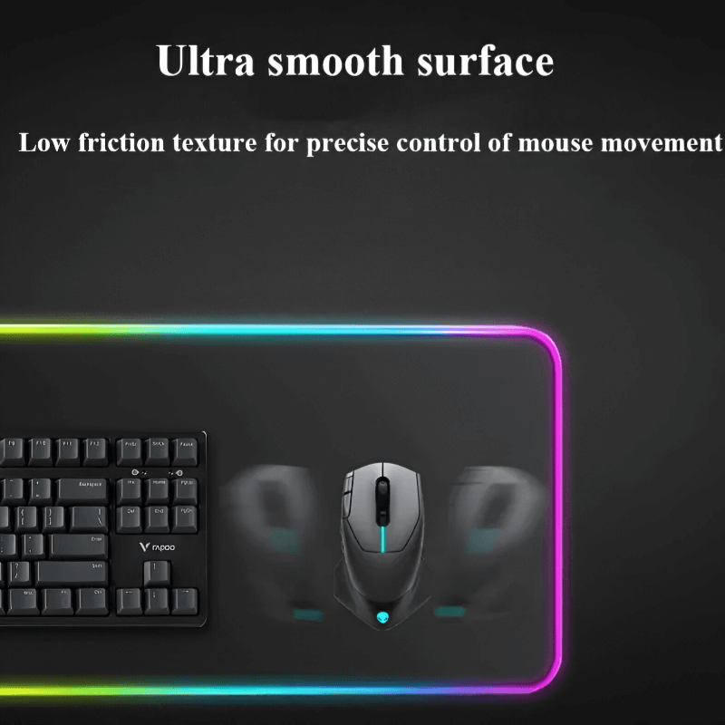 RGB gaming mouse pad