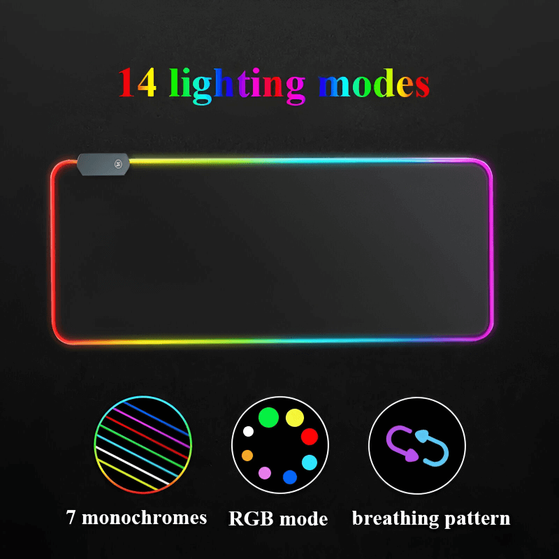RGB gaming mouse pad