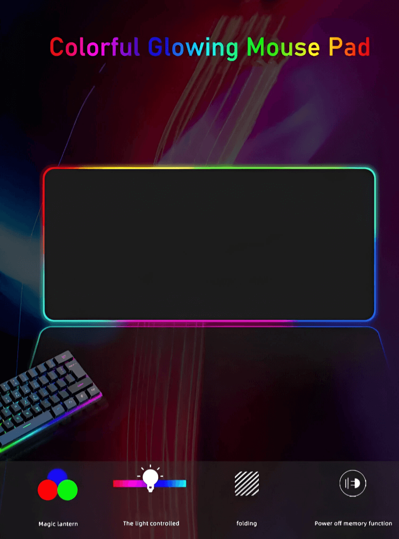 RGB gaming mouse pad